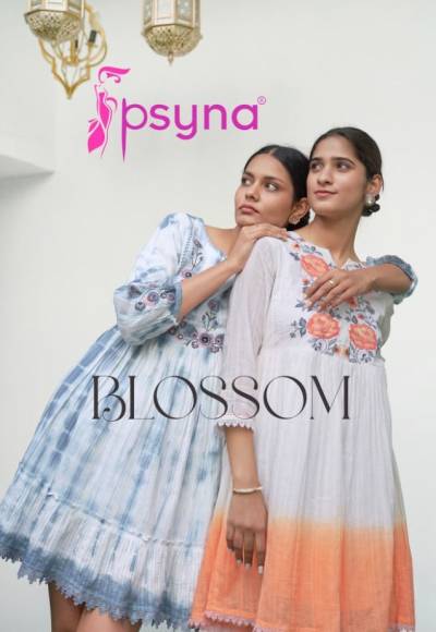 Blossom By Psyna Fancy Cotton Summer Wear Short Kurti Collection